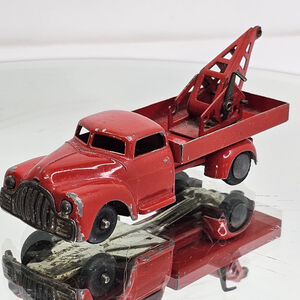 Tekno Denmark 780 Dodge Truck + Crane - Red - GOOD CONDITION Diecast